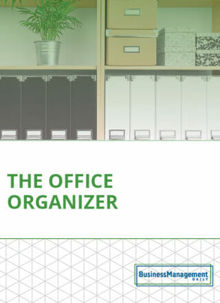 The Office Organizer: 10 tips on file organizing, clutter control, document management, business shredding policy, record retention guidelines and how to organize office emails
