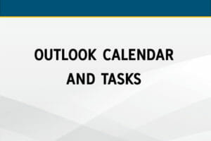Outlook Calendars & Tasks