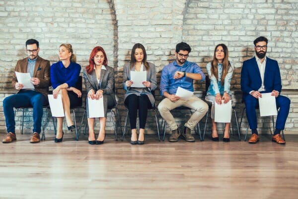 job interview tips interviewees sitting