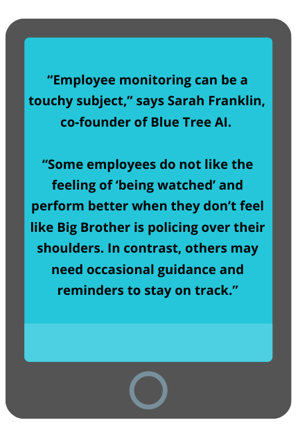 employee monitoring, monitoring employees online, phone screen