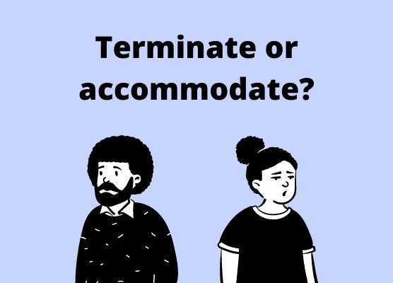 terminate, severance agreement, reasonable accomodations, ADA