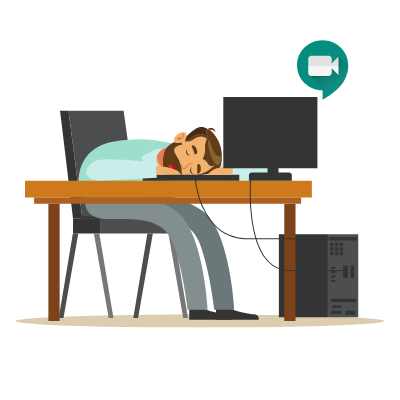 COVID fatigue 556x400 person asleep at desk