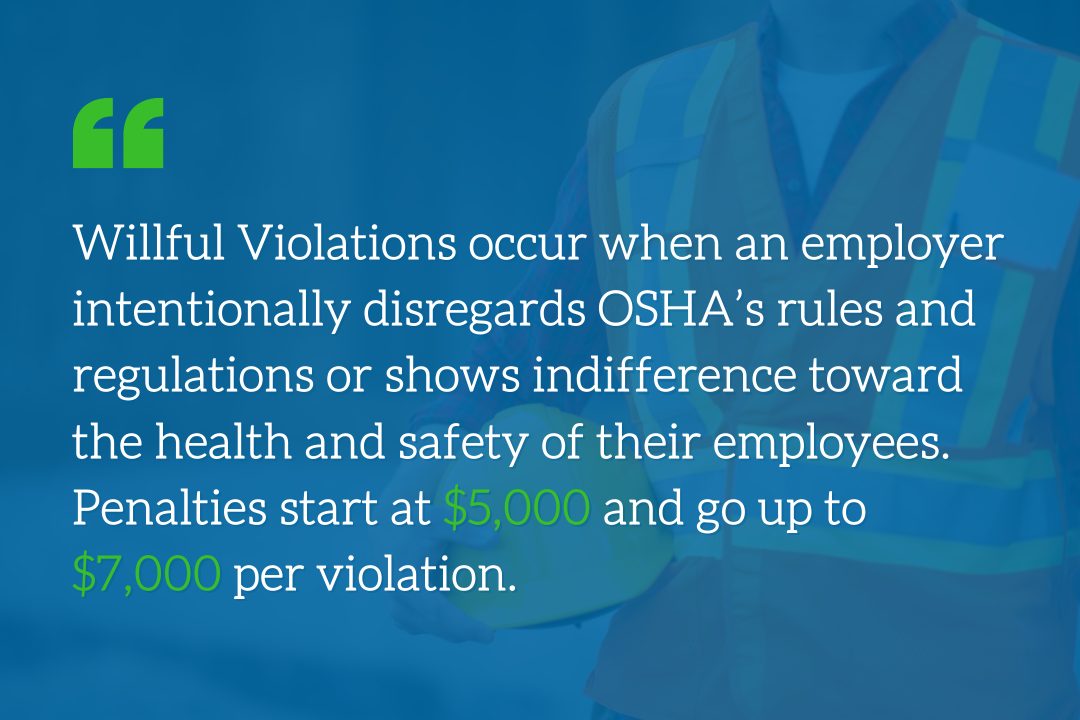 Understanding Willful violations under OSHA's General Duty Clause